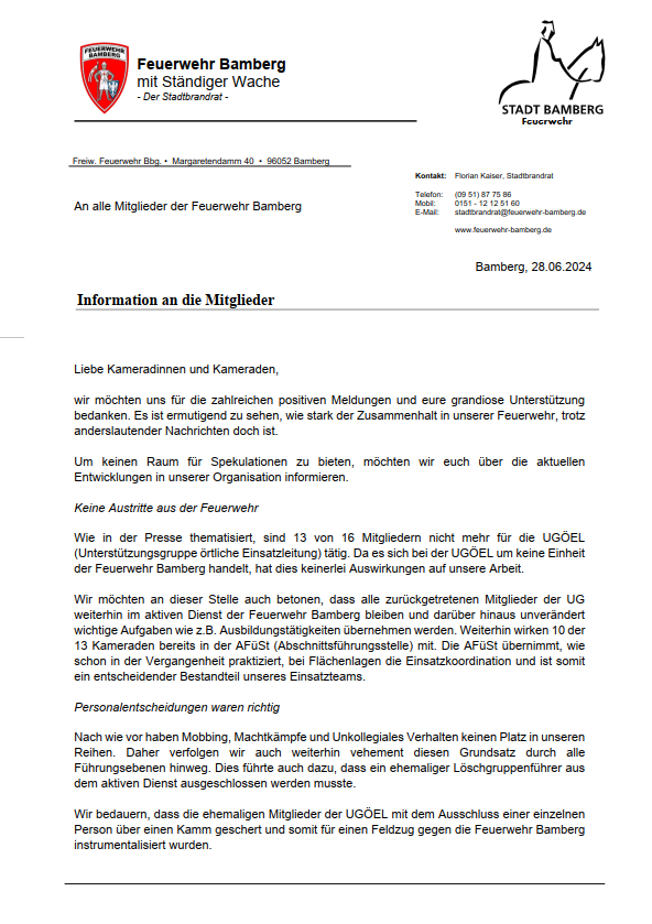 Vorschau 1 Seite Mitgliederbrief